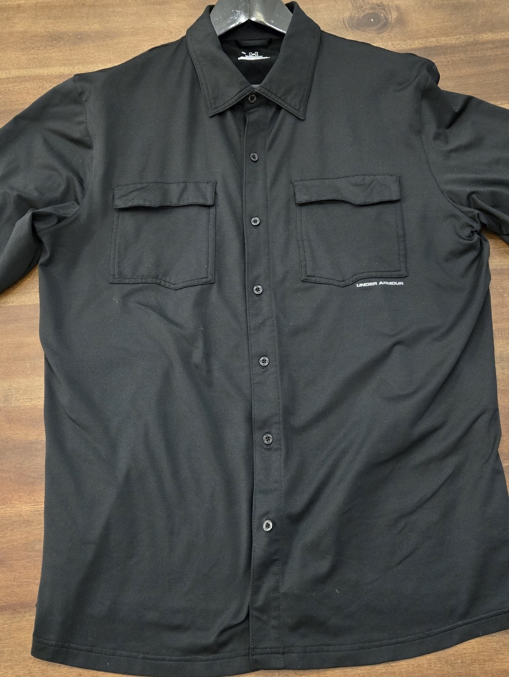 Under Armour Men’s Black Button-Up Shirt, Size XL